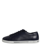 Dolce &amp; Gabbana Blue Low Top Men Saint Tropez Sneakers Shoes