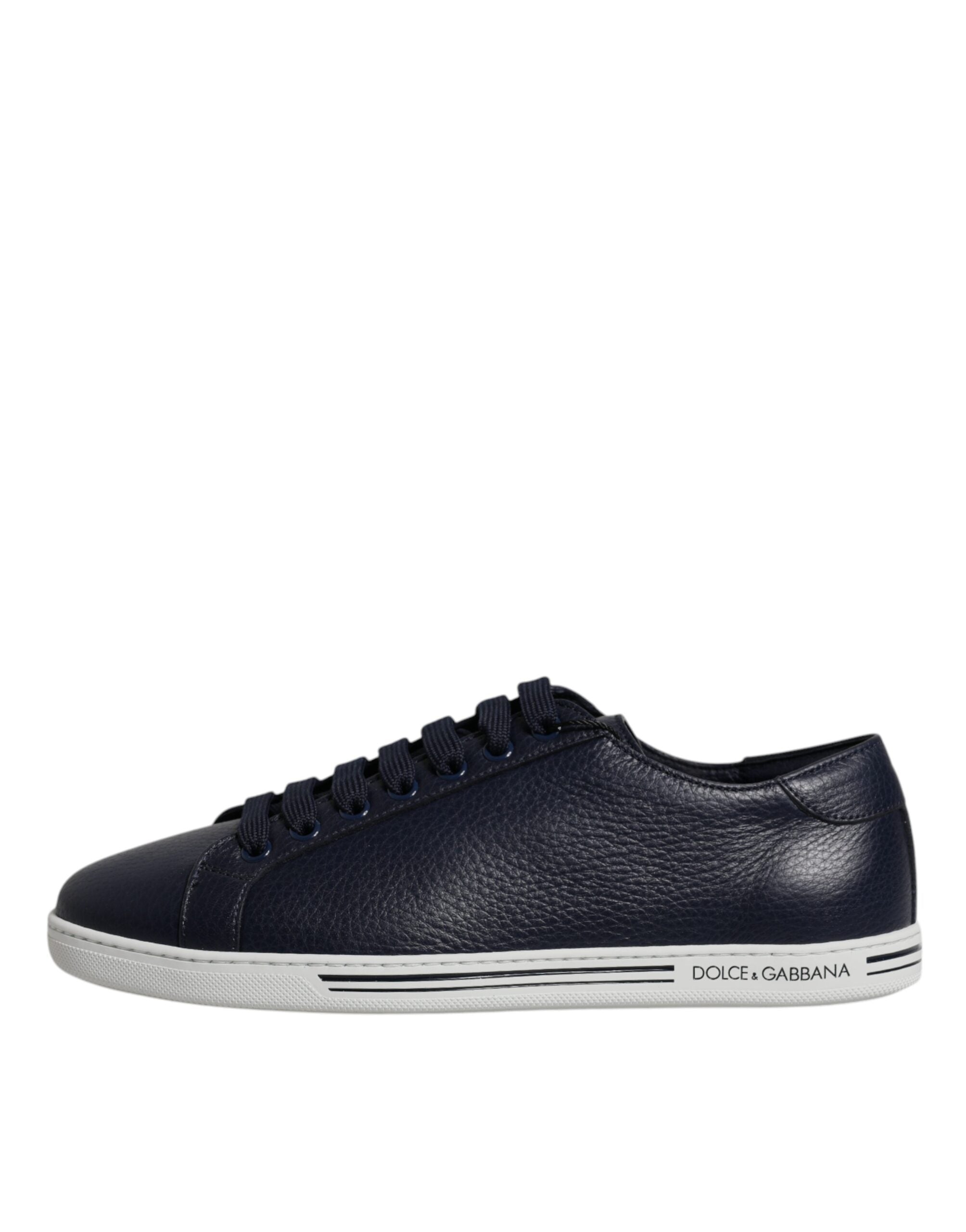 Dolce &amp; Gabbana Blue Low Top Men Saint Tropez Sneakers Shoes