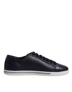 Dolce &amp; Gabbana Blue Low Top Men Saint Tropez Sneakers Shoes