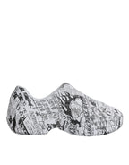 Dolce &amp; Gabbana White Black Graffiti Daymaster Sneakers Shoes