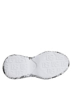 Dolce &amp; Gabbana White Black Graffiti Daymaster Sneakers Shoes