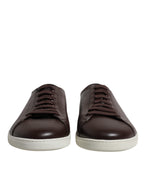Dolce &amp; Gabbana Brown Low Top Men Saint Tropez Sneakers Shoes