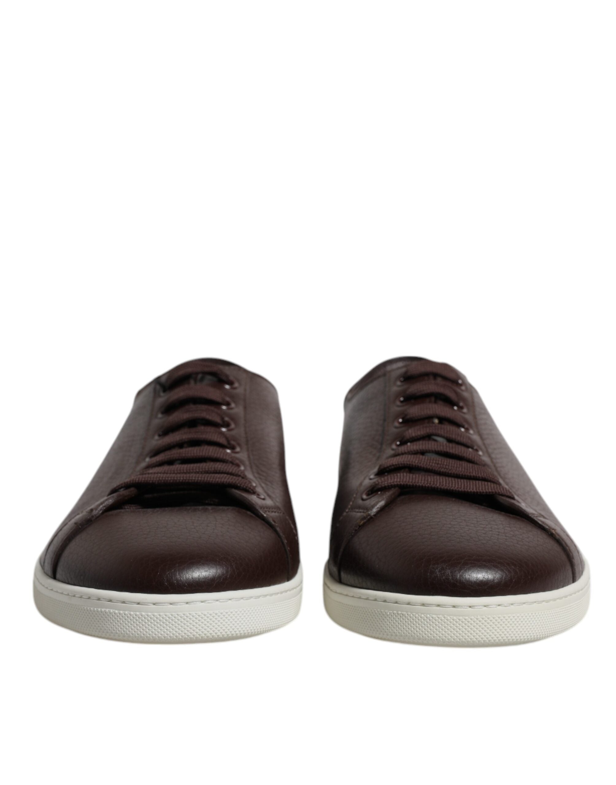 Dolce &amp; Gabbana Brown Low Top Men Saint Tropez Sneakers Shoes
