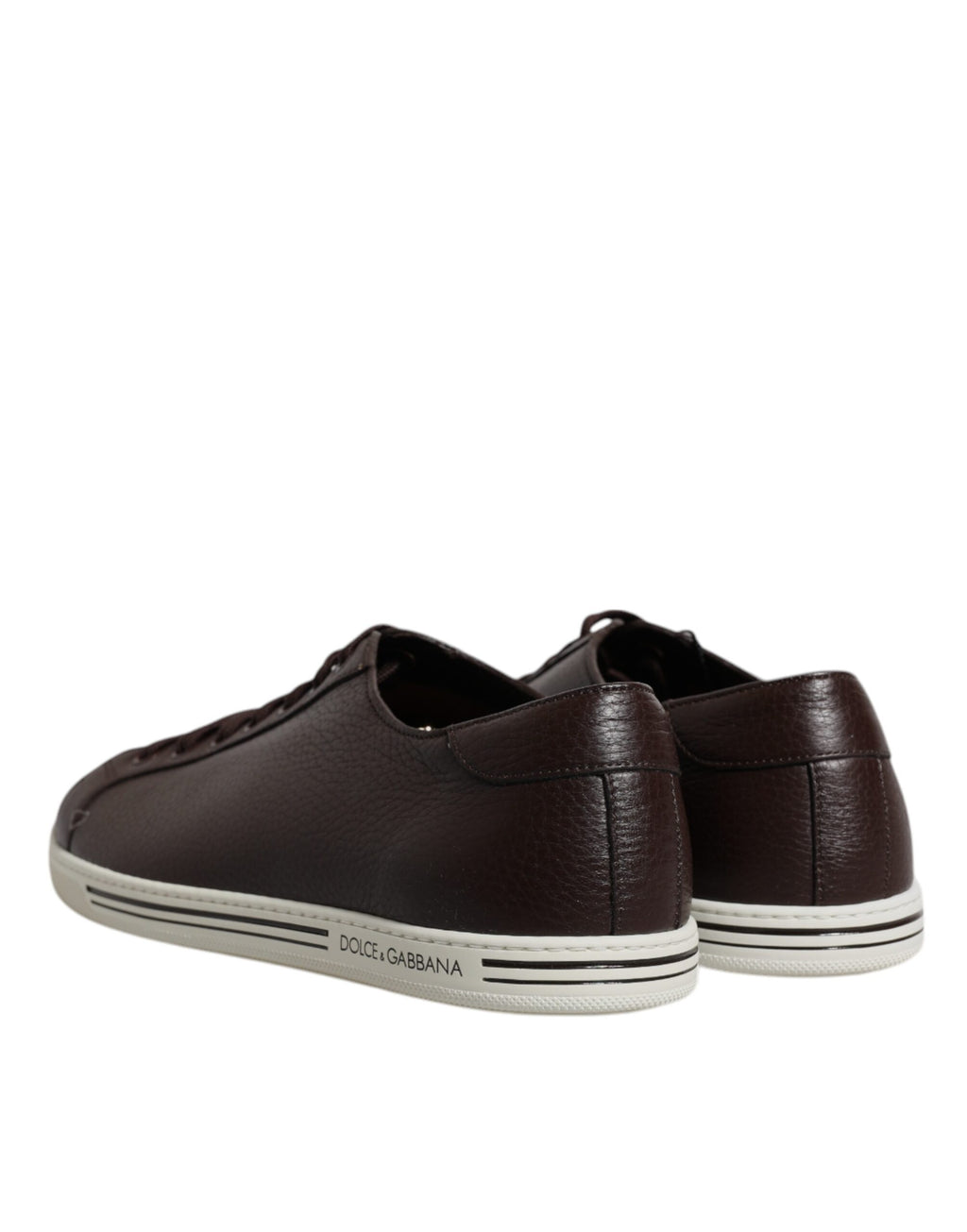 Dolce &amp; Gabbana Brown Low Top Men Saint Tropez Sneakers Shoes