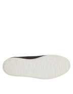 Dolce &amp; Gabbana Brown Low Top Men Saint Tropez Sneakers Shoes