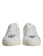 Dolce &amp; Gabbana White Leather Milano Low Top Sneakers Shoes