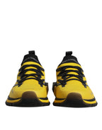Dolce &amp; Gabbana Yellow SORRENTO Sport Stretch Sneakers Shoes