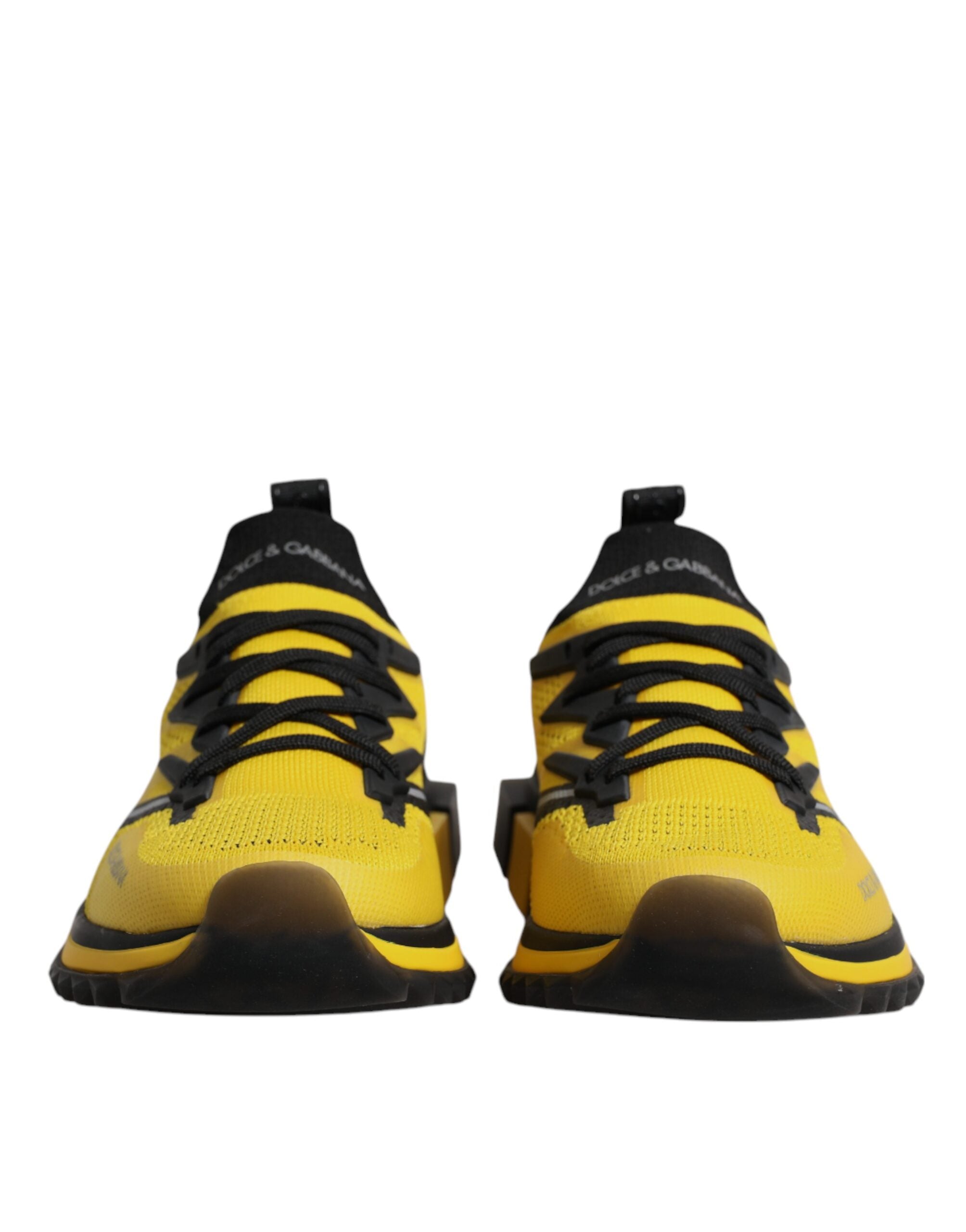 Dolce &amp; Gabbana Yellow SORRENTO Sport Stretch Sneakers Shoes