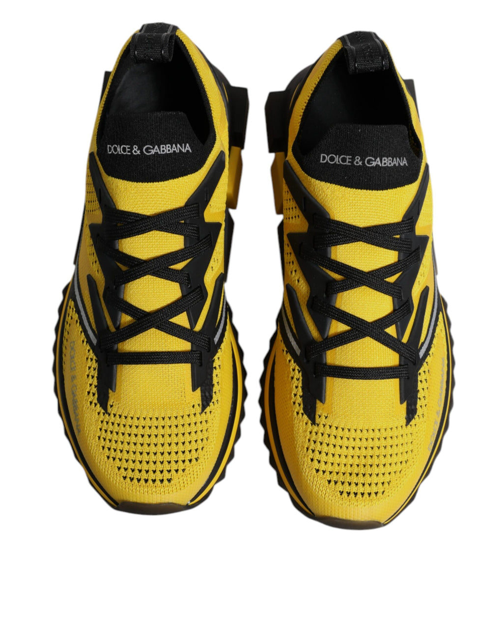 Dolce &amp; Gabbana Yellow SORRENTO Sport Stretch Sneakers Shoes