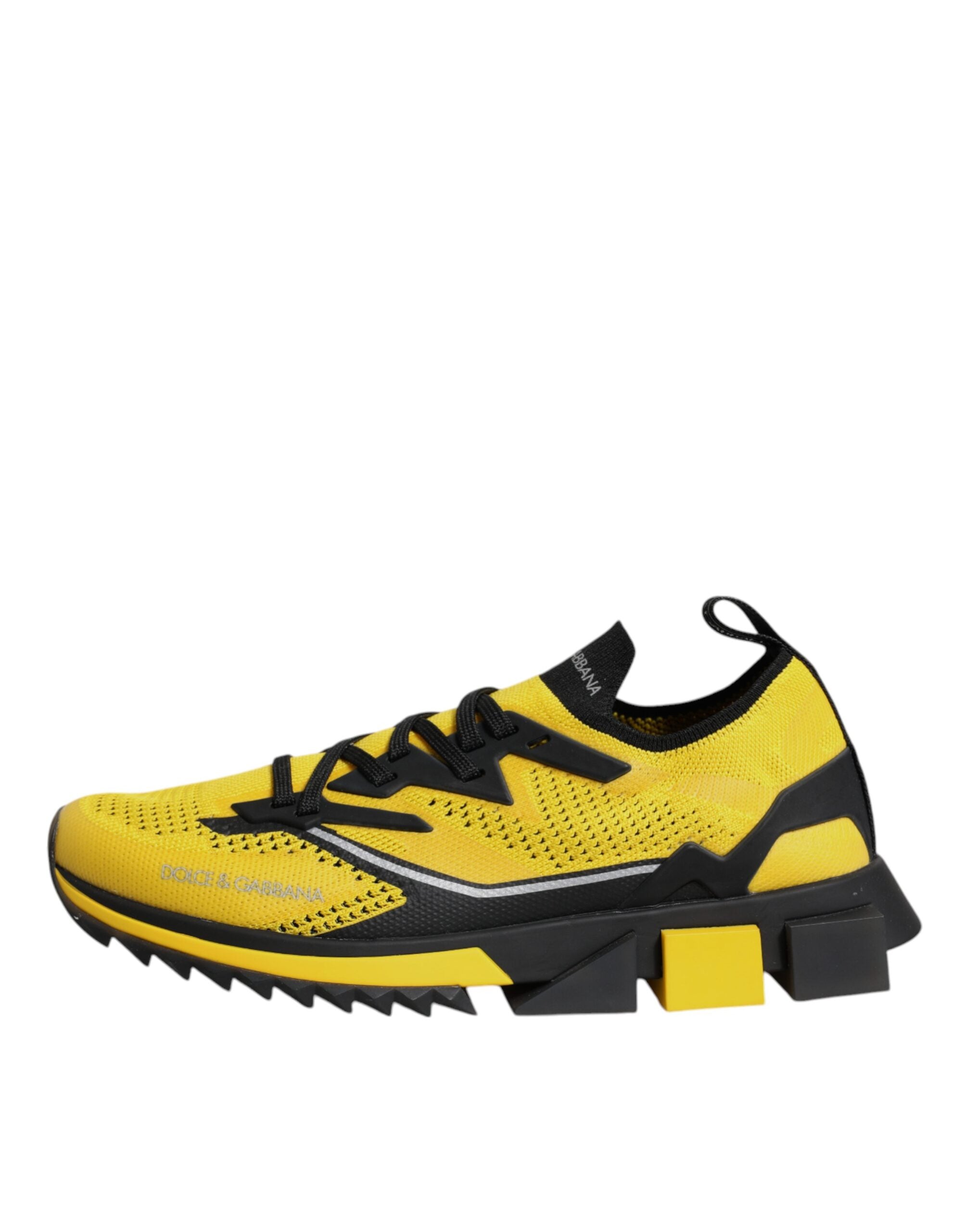 Dolce &amp; Gabbana Yellow SORRENTO Sport Stretch Sneakers Shoes