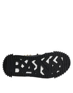 Dolce &amp; Gabbana Black Leather Studded Slides Sandals Shoes