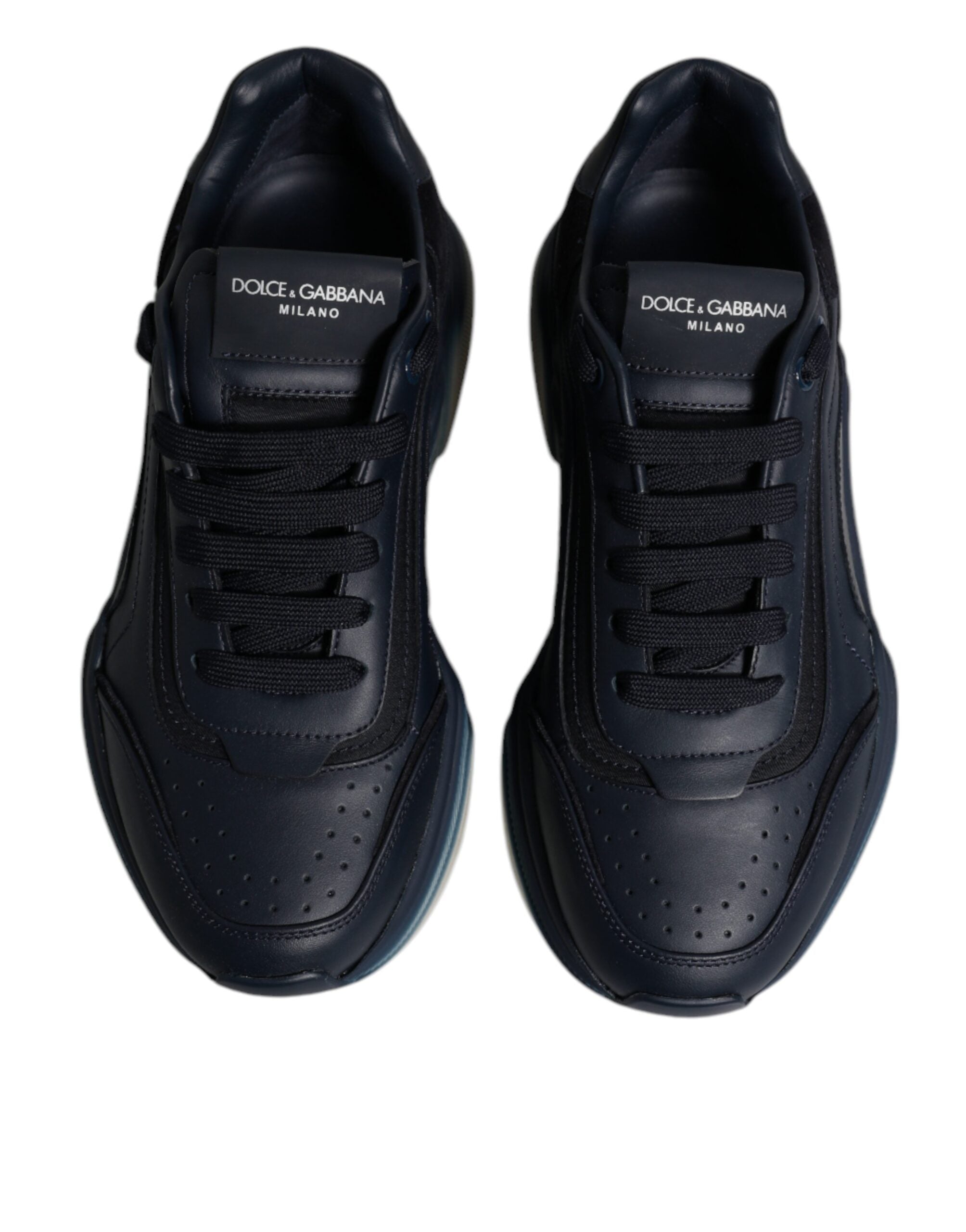 Dolce &amp; Gabbana Navy Blue Daymaster Low Top Men Sneakers Shoes