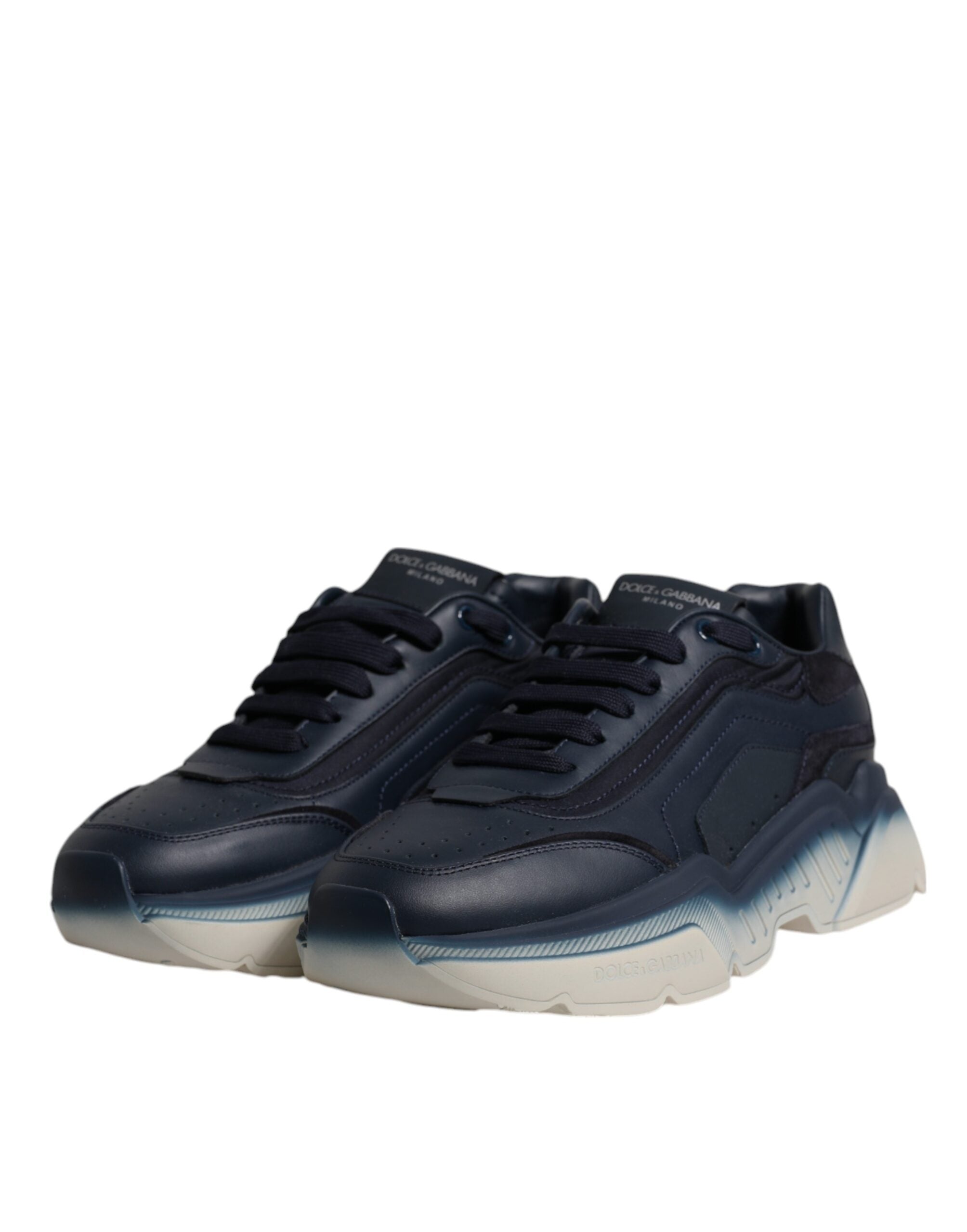 Dolce &amp; Gabbana Navy Blue Daymaster Low Top Men Sneakers Shoes