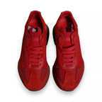 Dolce &amp; Gabbana Red Leather Daymaster Low Top Sneakers Shoes