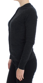 Dolce &amp; Gabbana Gray Wool Button Cardigan Sweater