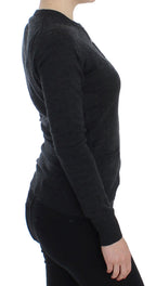 Dolce &amp; Gabbana Gray Wool Button Cardigan Sweater