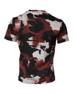 Dolce &amp; Gabbana Multicolor Camouflage Crew Neck T-shirt