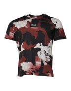 Dolce &amp; Gabbana Multicolor Camouflage Crew Neck T-shirt