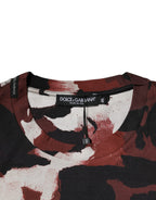 Dolce &amp; Gabbana Multicolor Camouflage Crew Neck T-shirt
