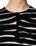 Dolce &amp; Gabbana Black White Zebra A-line Sheath Mini Dress