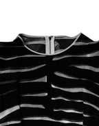 Dolce &amp; Gabbana Black White Zebra A-line Sheath Mini Dress