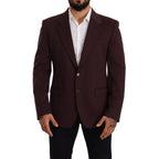 Dolce &amp; Gabbana Purple Cotton Blazer