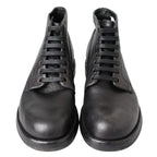 Dolce &amp; Gabbana Black Leather Boot