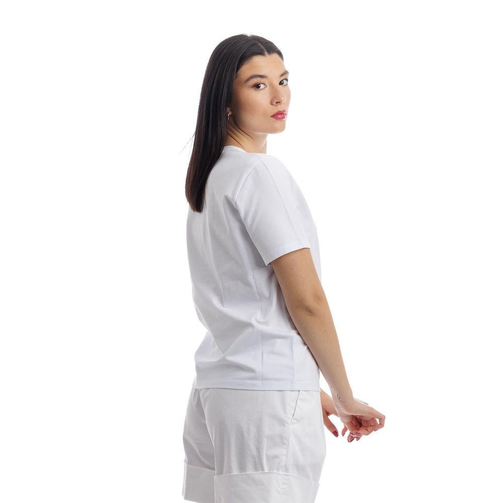 Herno White Cotton Tops &amp; T-Shirts