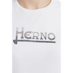 Herno White Cotton Tops &amp; T-Shirts