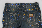 Dolce &amp; Gabbana Crystal Embellished GIRLY Slim Fit Jeans