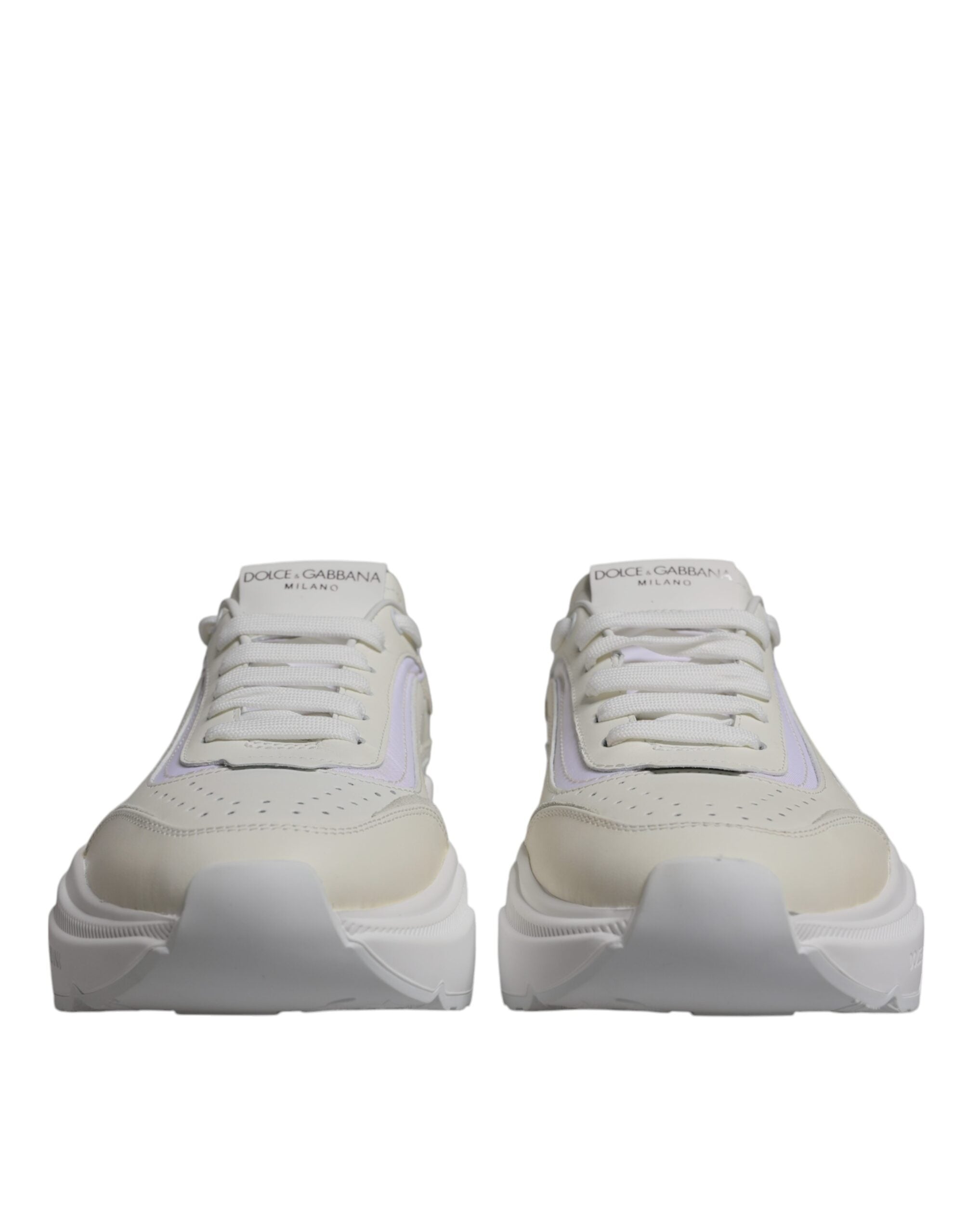 Dolce &amp; Gabbana White Daymaster Low Top Sneakers Shoes