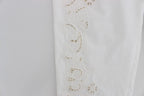 Dolce &amp; Gabbana White Floral Cutout Dress Sicily Pants
