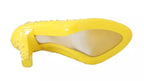 Dolce &amp; Gabbana Yellow Crystal Heels CINDERELLA Shoes