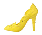Dolce &amp; Gabbana Yellow Crystal Heels CINDERELLA Shoes