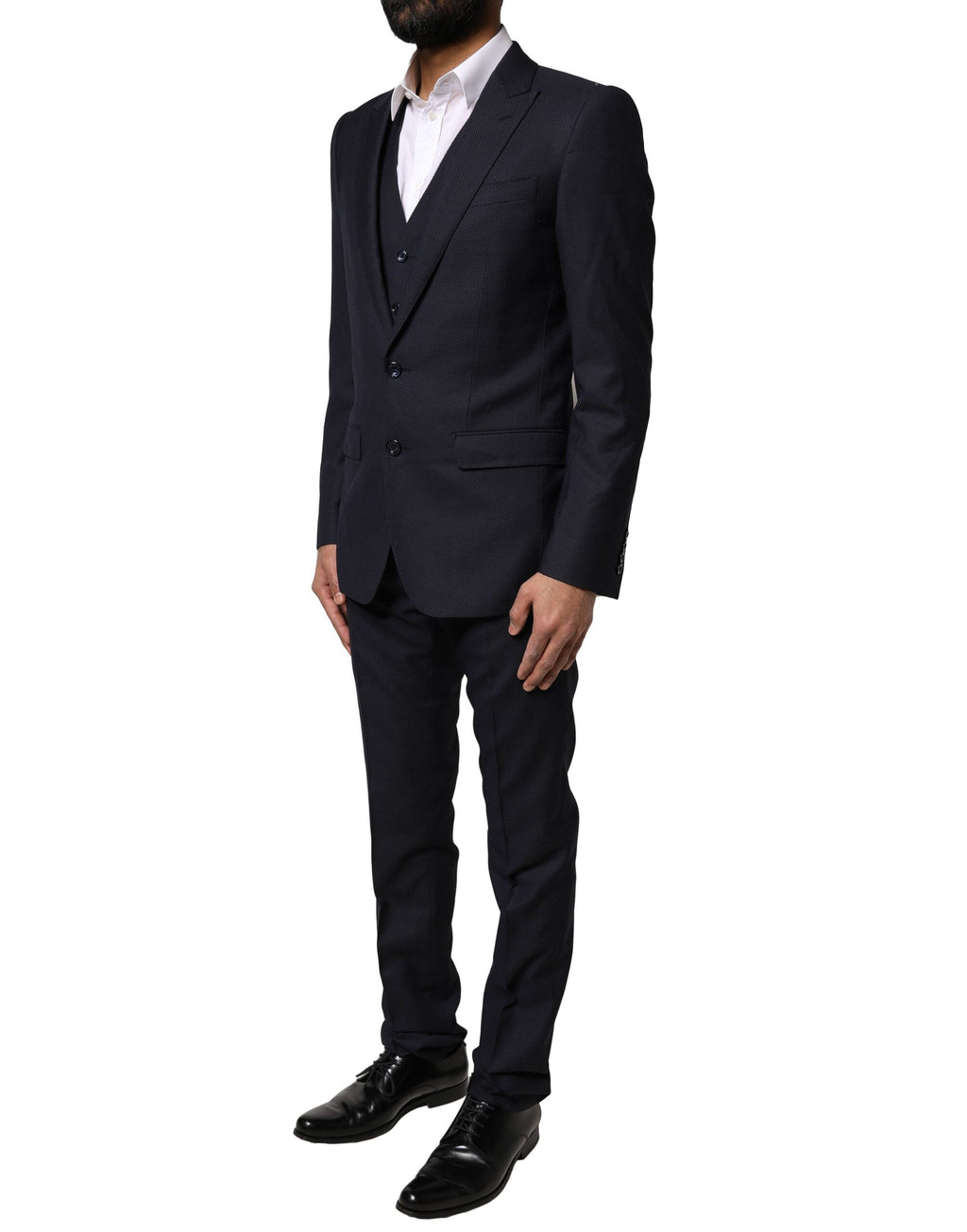 Dolce &amp; Gabbana Black Fantasy MARTINI 3 Piece Formal Suit