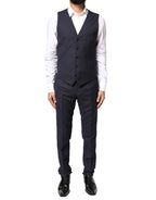 Dolce &amp; Gabbana Black Fantasy MARTINI 3 Piece Formal Suit