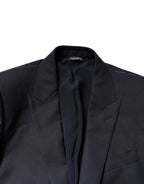 Dolce &amp; Gabbana Black Fantasy MARTINI 3 Piece Formal Suit