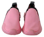 Dolce & Gabbana Pink Low Top Sorrento Sneakers Slip On Casual Shoes