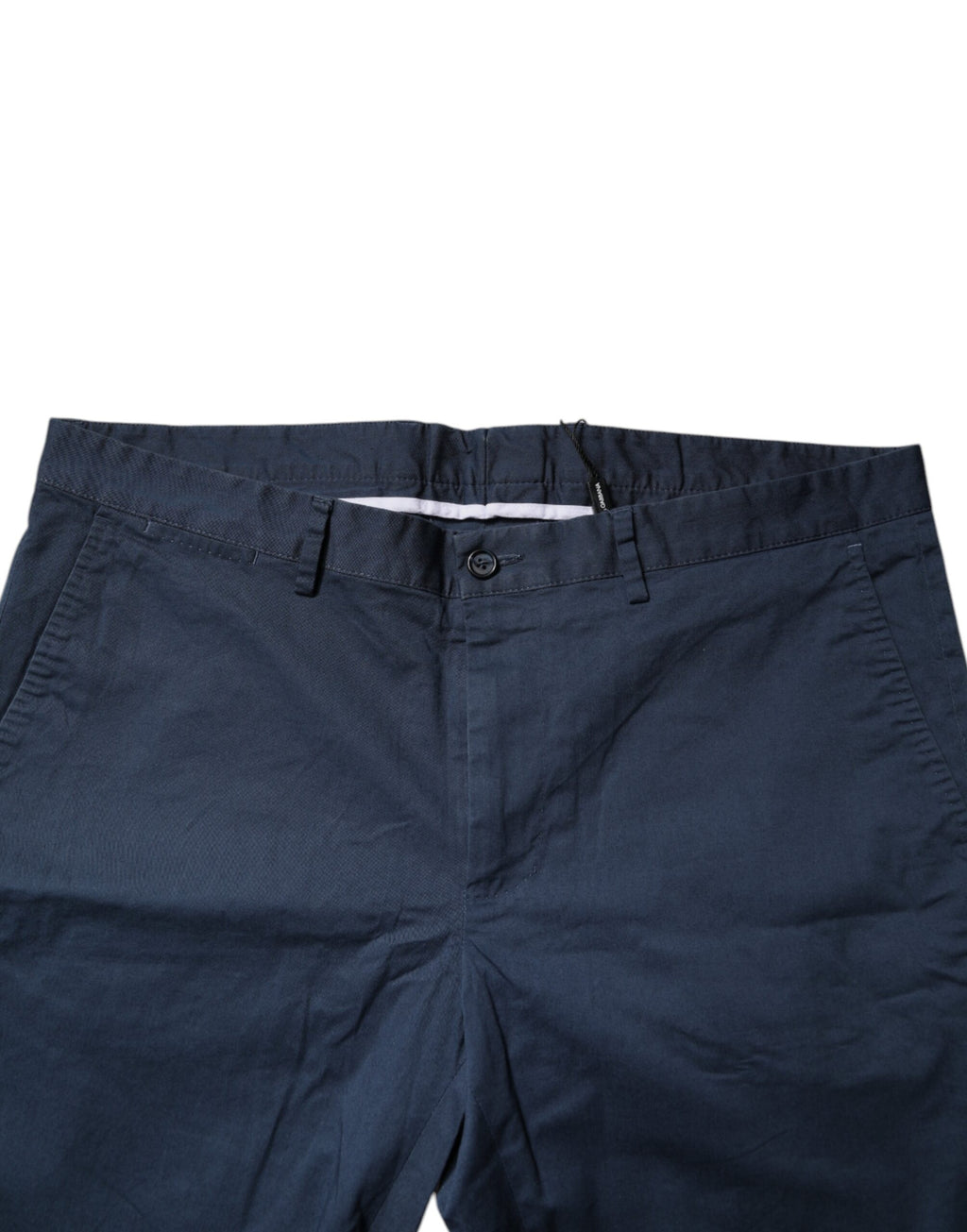 Dolce &amp; Gabbana Blue Cotton Mid Waist Men Bermuda Shorts