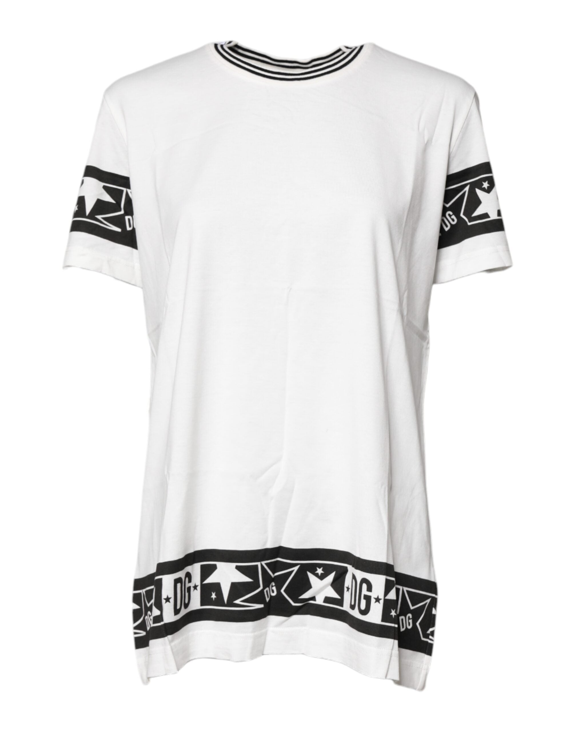 Dolce &amp; Gabbana White #DGMillennials Cotton Crewneck T-shirt