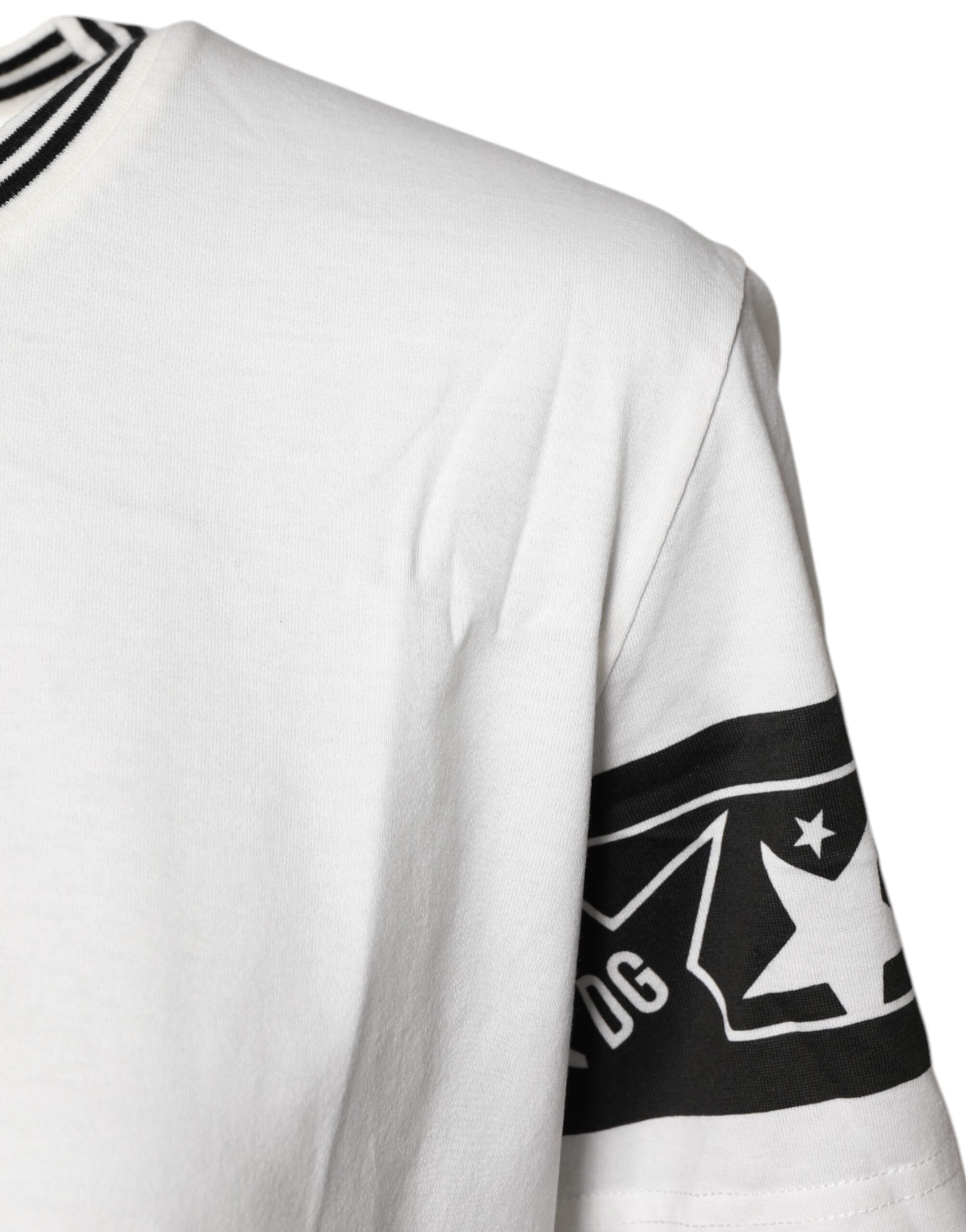 Dolce &amp; Gabbana White #DGMillennials Cotton Crewneck T-shirt