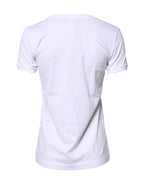 Dolce &amp; Gabbana White #DGFamily Cotton Crew Neck T-shirt