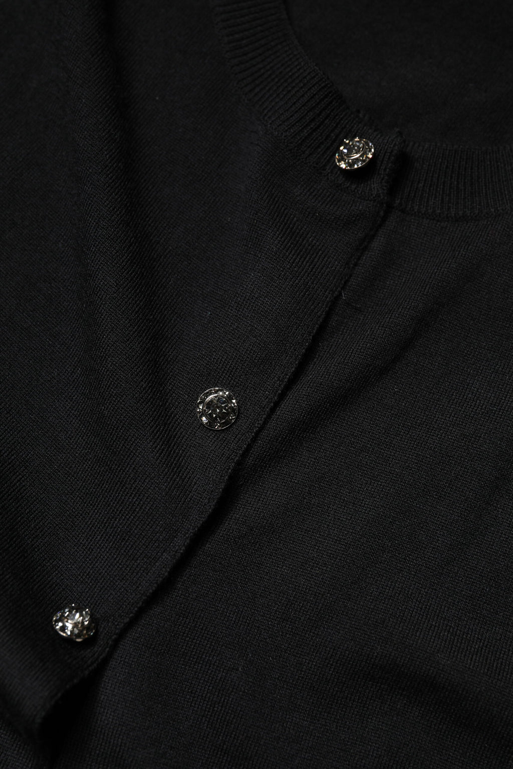 Dolce &amp; Gabbana Black Button Down Short Sleeve Blouse Top