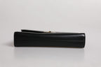 Dolce & Gabbana Black Leather Logo Plaque Document Briefcase Bag