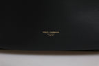 Dolce & Gabbana Black DG Leather Logo Print Travel Back Pack Bag