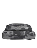 Dolce & Gabbana Black Camouflage Shoulder Strap Logo Plaque Bag
