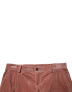 Dolce & Gabbana Brown Corduroy Cotton Cargo Men Denim Jeans
