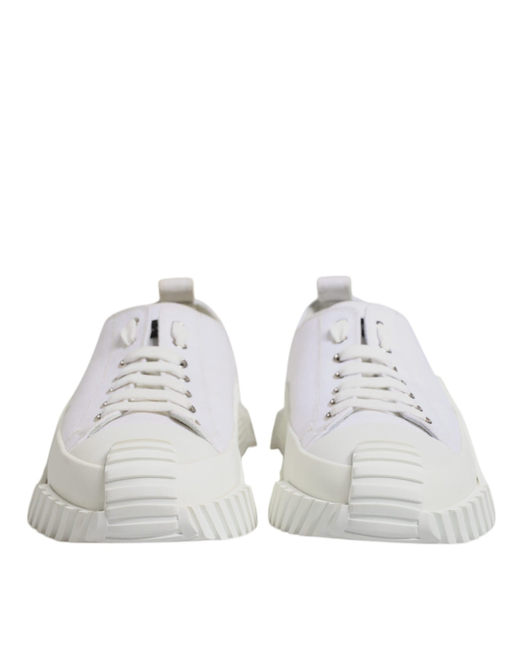Dolce &amp; Gabbana White Leather Low Top NS1 Sneakers Shoes
