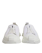 Dolce &amp; Gabbana White Leather Low Top NS1 Sneakers Shoes