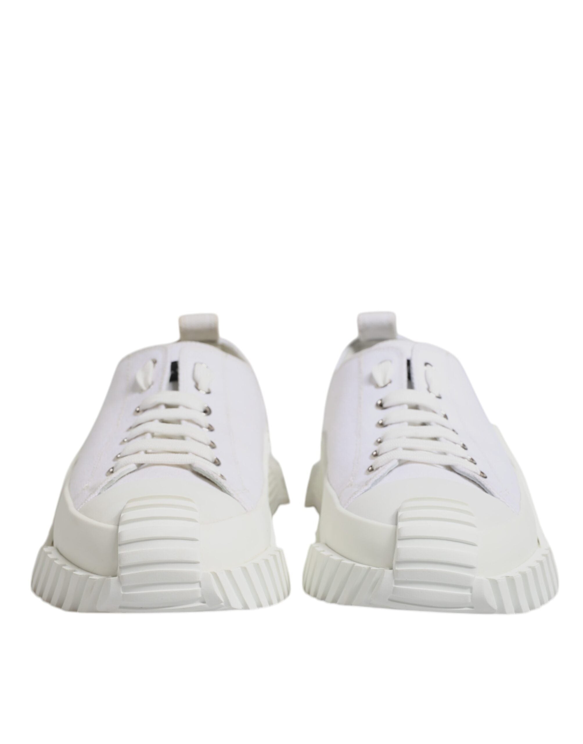 Dolce &amp; Gabbana White Leather Low Top NS1 Sneakers Shoes